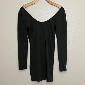 Heart Hips Olive Long Sleeve Mini Dress